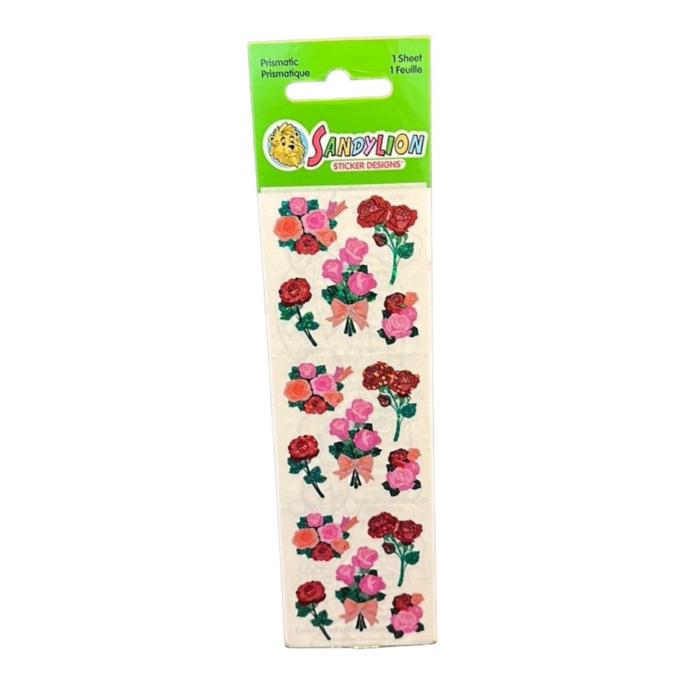 Vintage Sandylion New Stickers Prismatic roses sealed